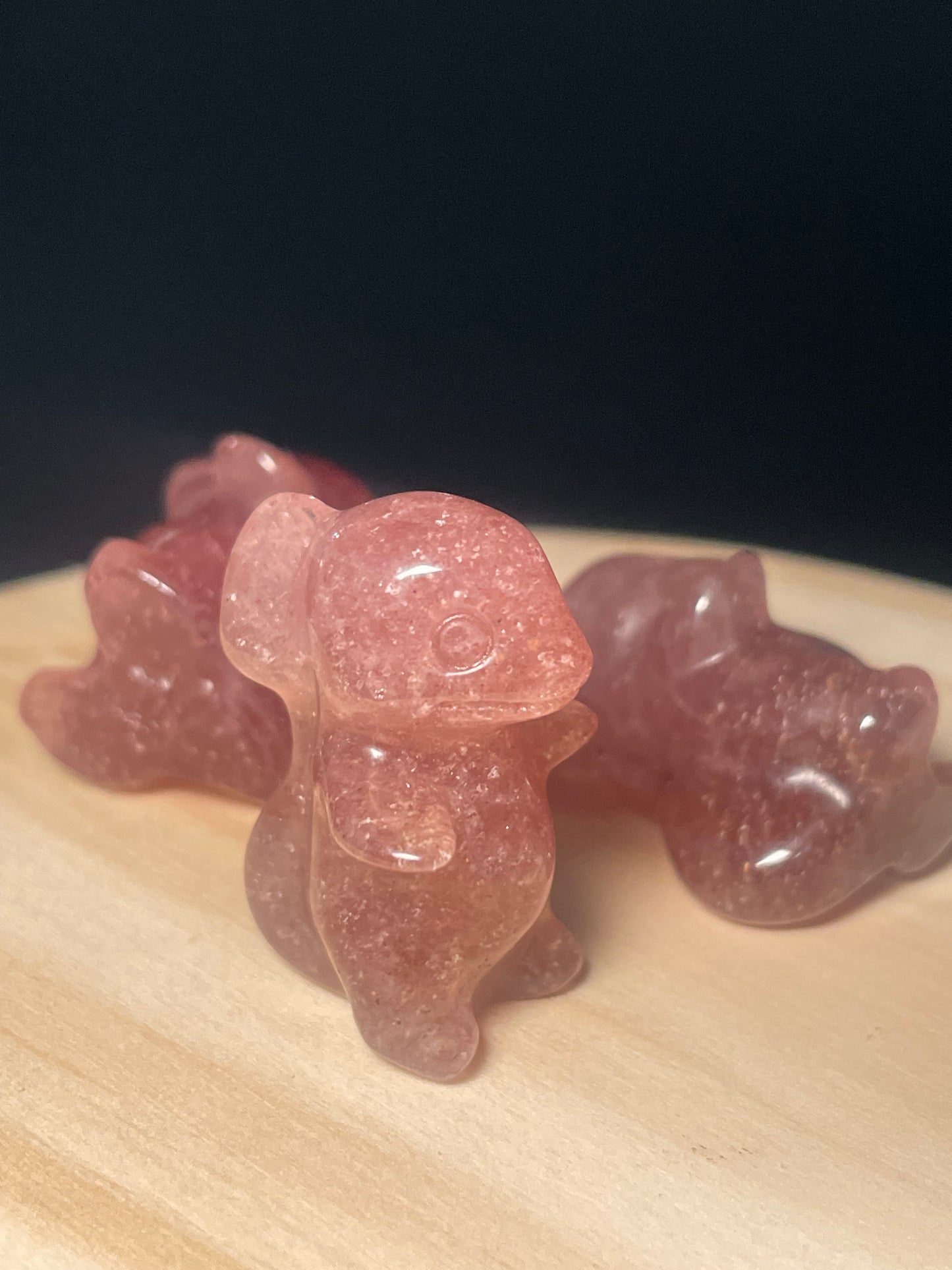 Strawberry Quartz Crystal Dinosaurs
