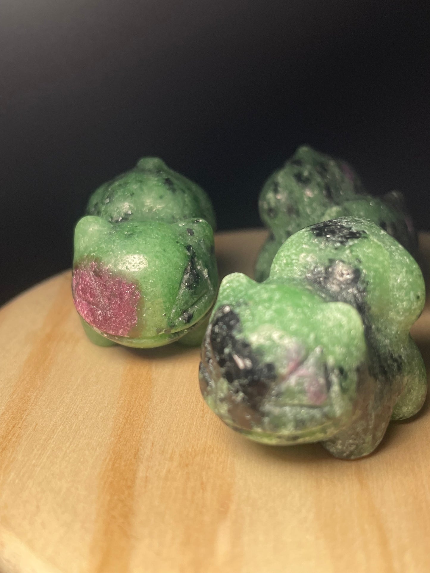 Ruby in Zoisite Crystal Dinosaurs