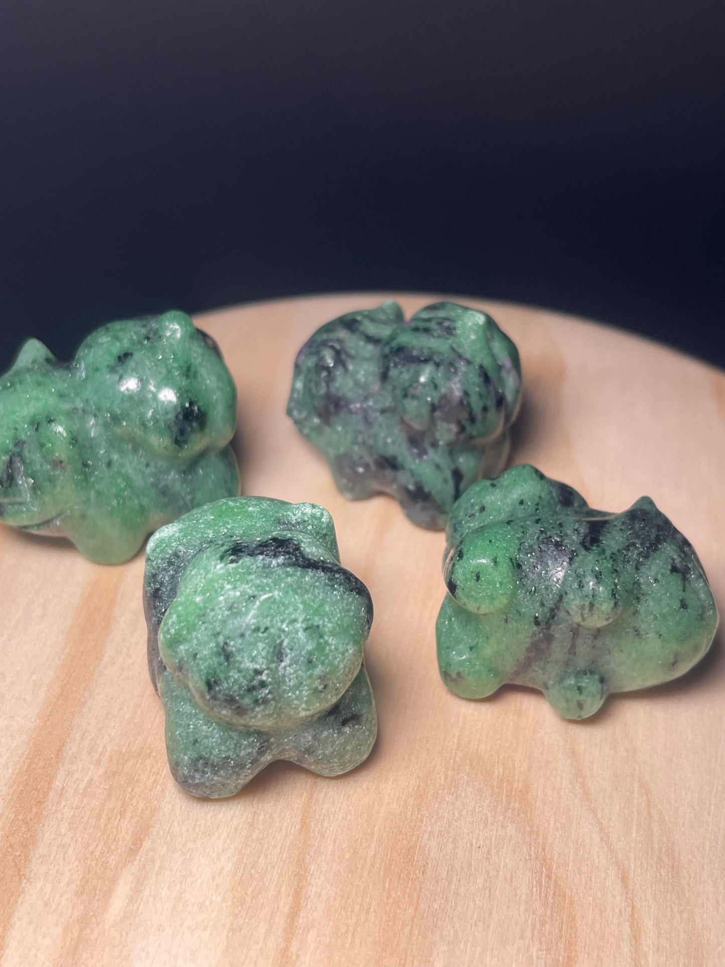 Ruby in Zoisite Crystal Dinosaurs