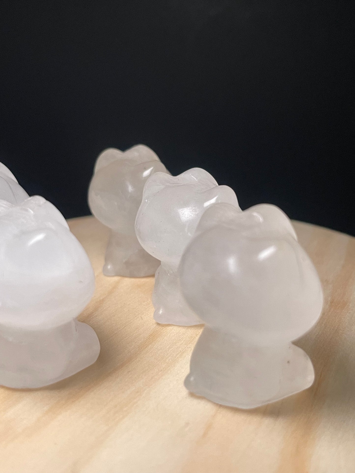 Clear Quartz Crystal Kitties