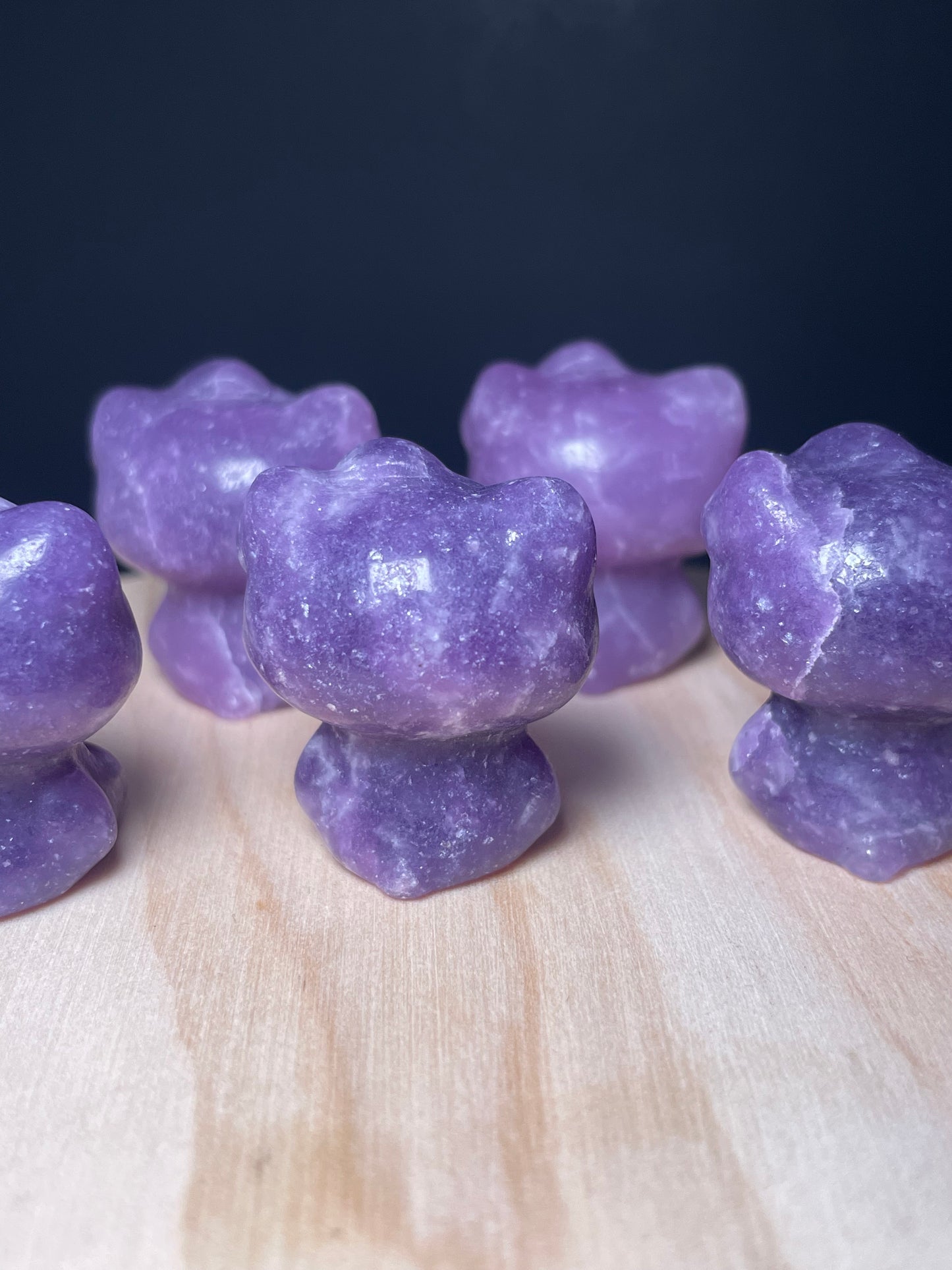 Lepidolite Crystal Kitties