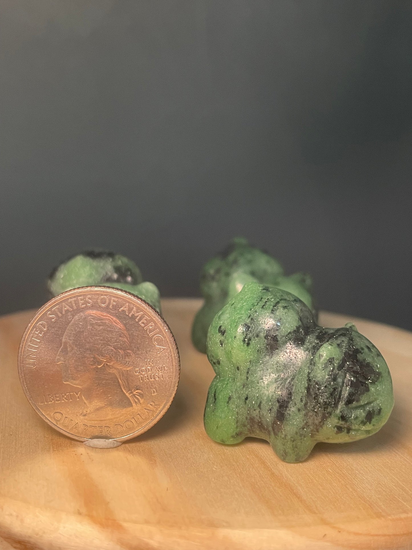 Ruby in Zoisite Crystal Dinosaurs