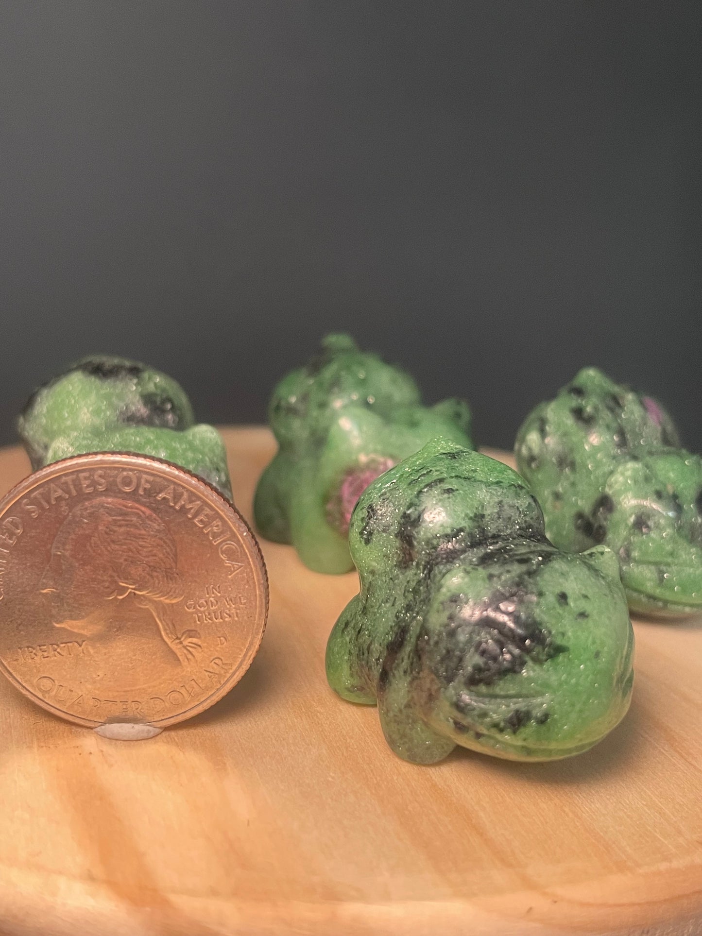 Ruby in Zoisite Crystal Dinosaurs