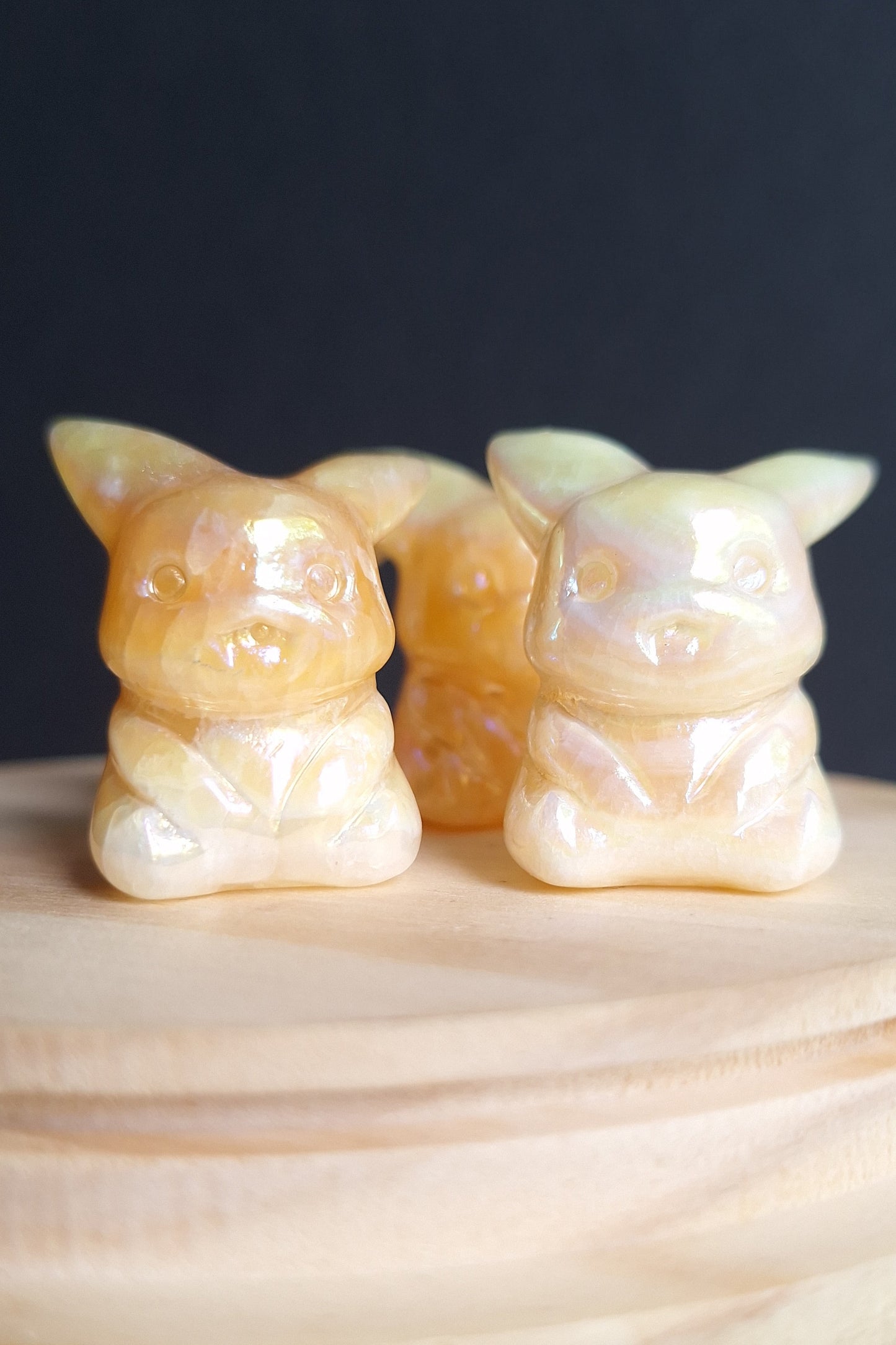 Aura Yellow Calcite PokeCrystals