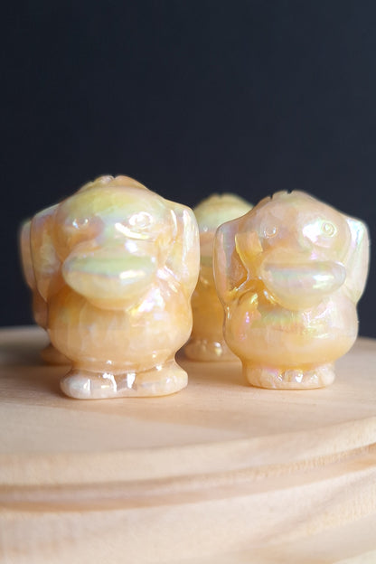 Aura Yellow Calcite PokeCrystals
