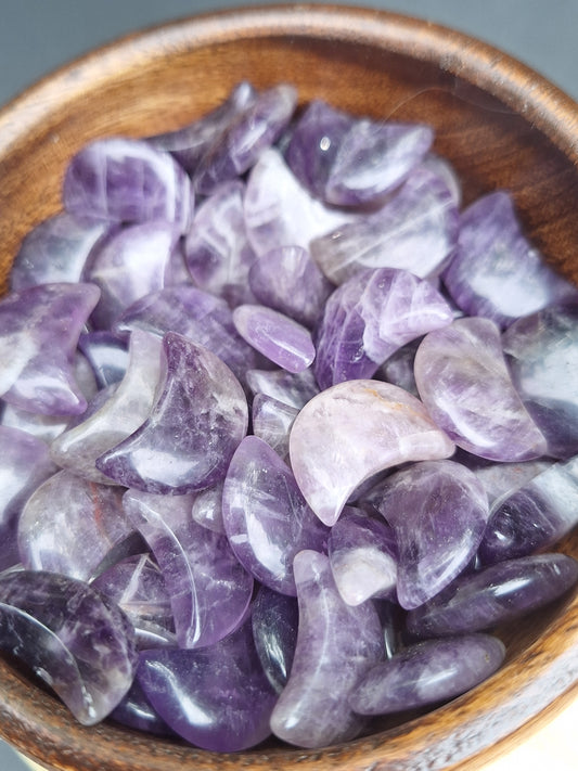 Mini Amethyst Crystal Moons