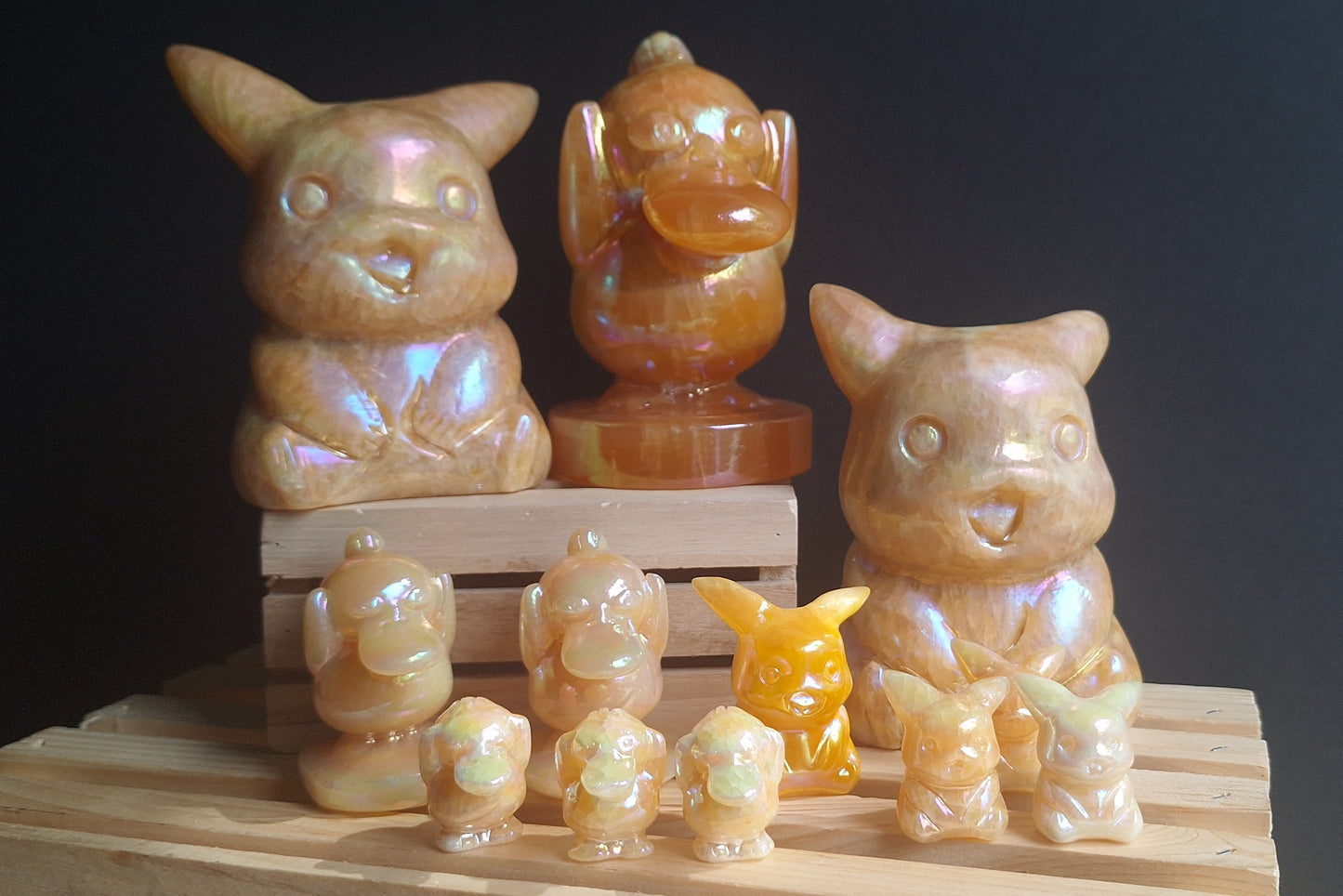 Aura Yellow Calcite PokeCrystals