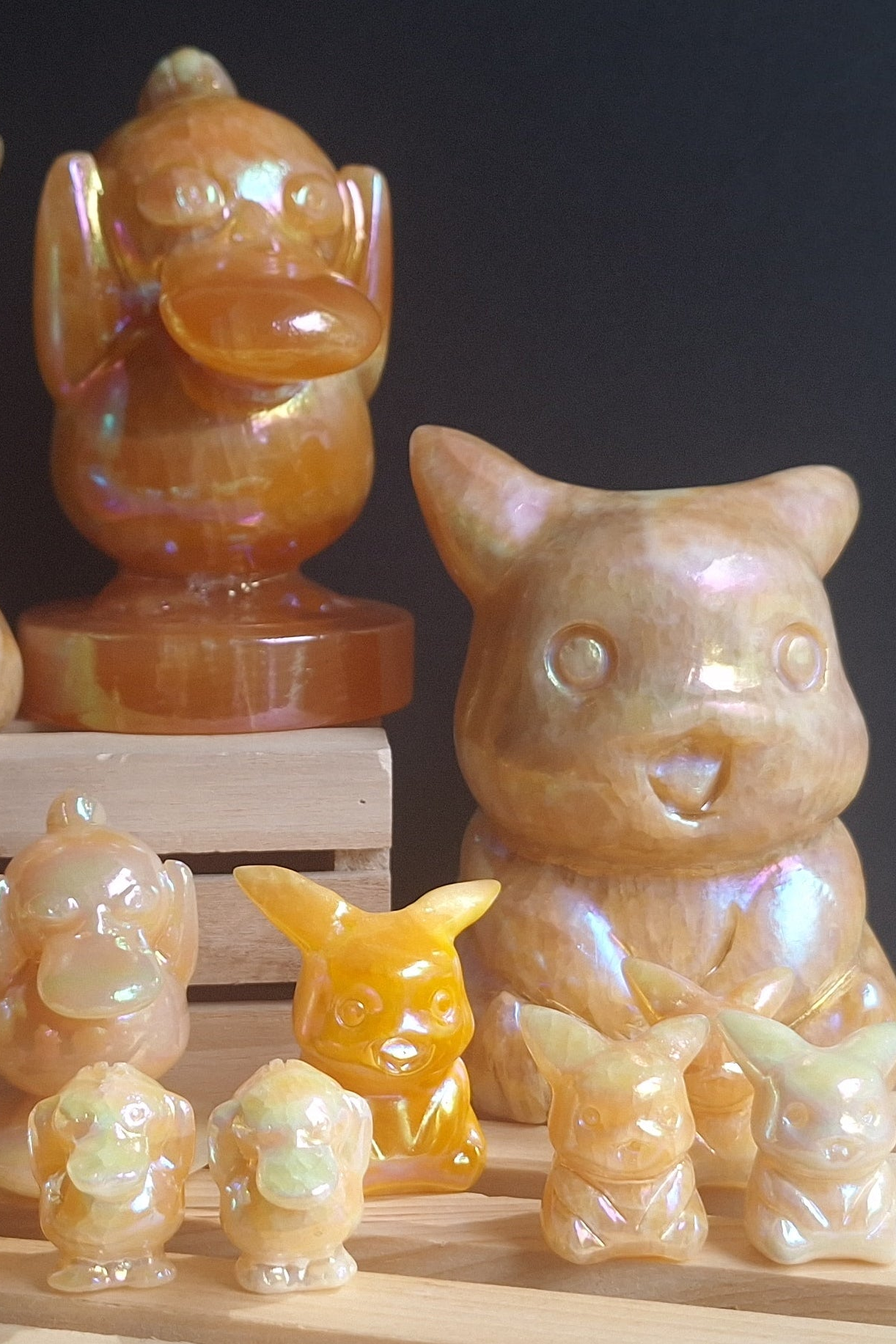 Aura Yellow Calcite PokeCrystals