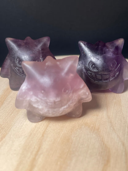 Purple Fluorite Crystal Dinosaurs