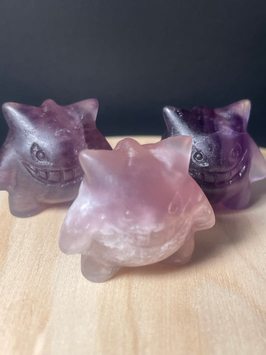 Purple Fluorite Crystal Dinosaurs