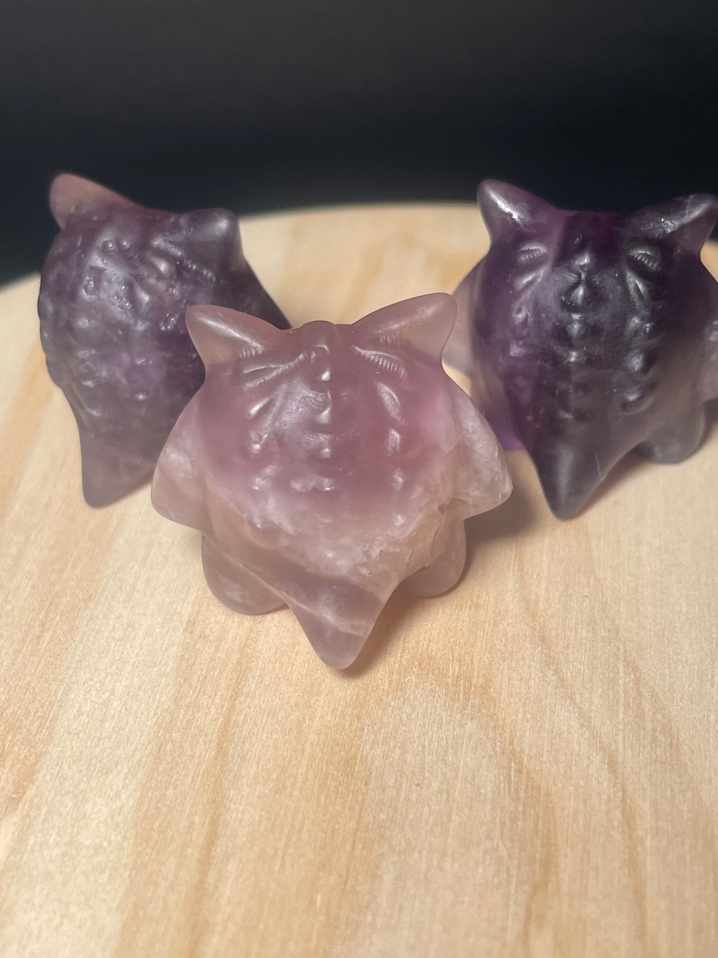 Purple Fluorite Crystal Dinosaurs