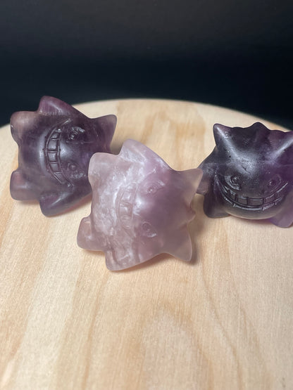 Purple Fluorite Crystal Dinosaurs