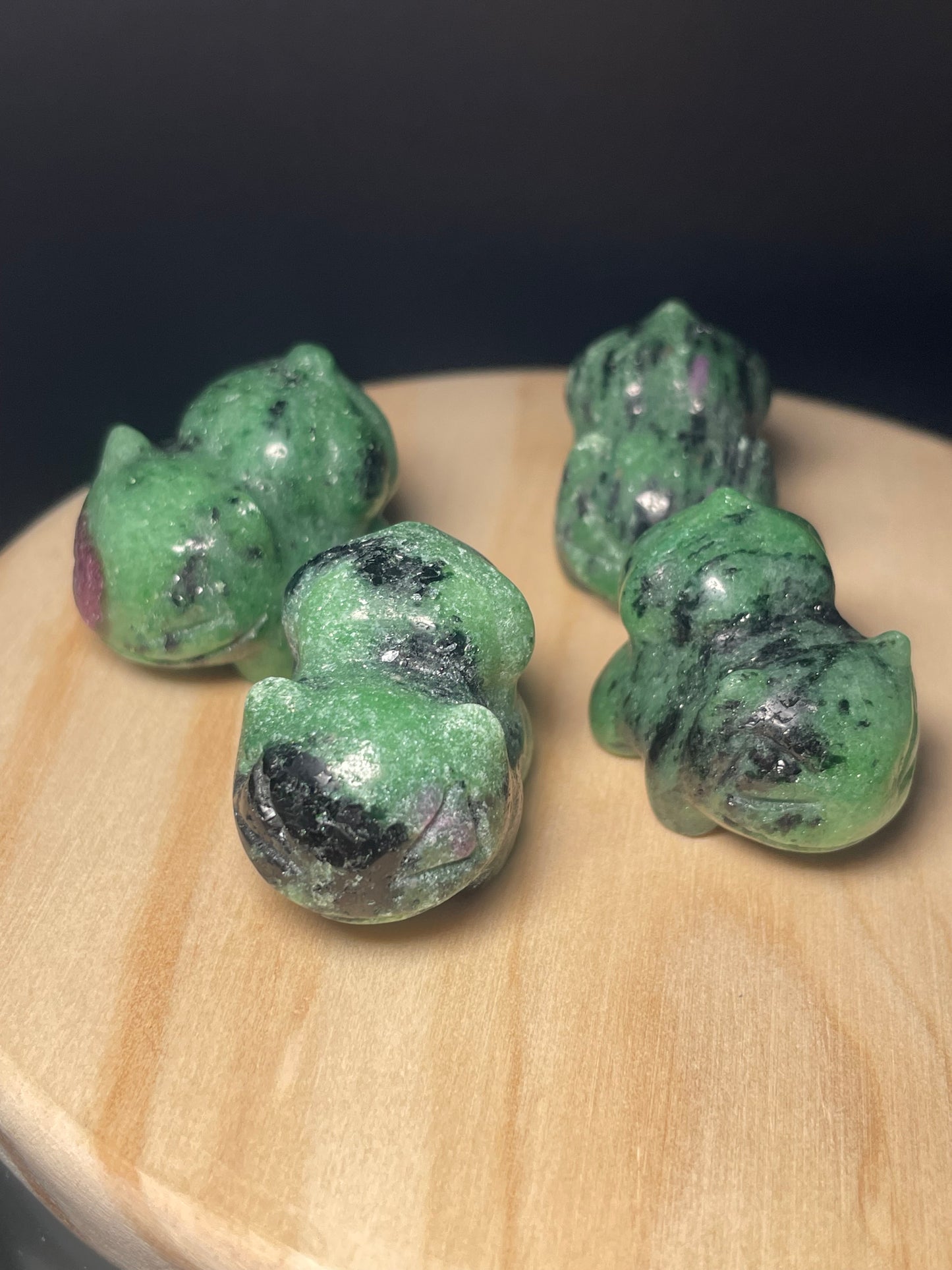 Ruby in Zoisite Crystal Dinosaurs