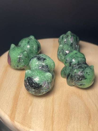Ruby in Zoisite Crystal Dinosaurs
