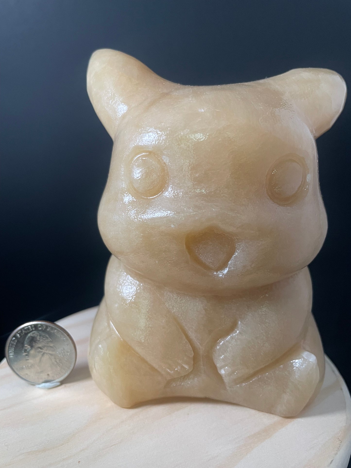 X-Large Yellow Calcite Crystal Dinosaurs
