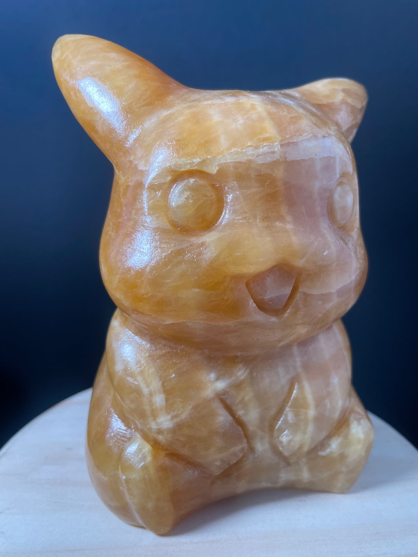 X-Large Yellow Calcite Crystal Dinosaurs