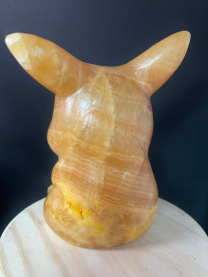 X-Large Yellow Calcite Crystal Dinosaurs