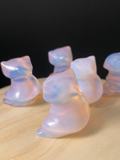 Pink Opalite Crystal Dinosaurs