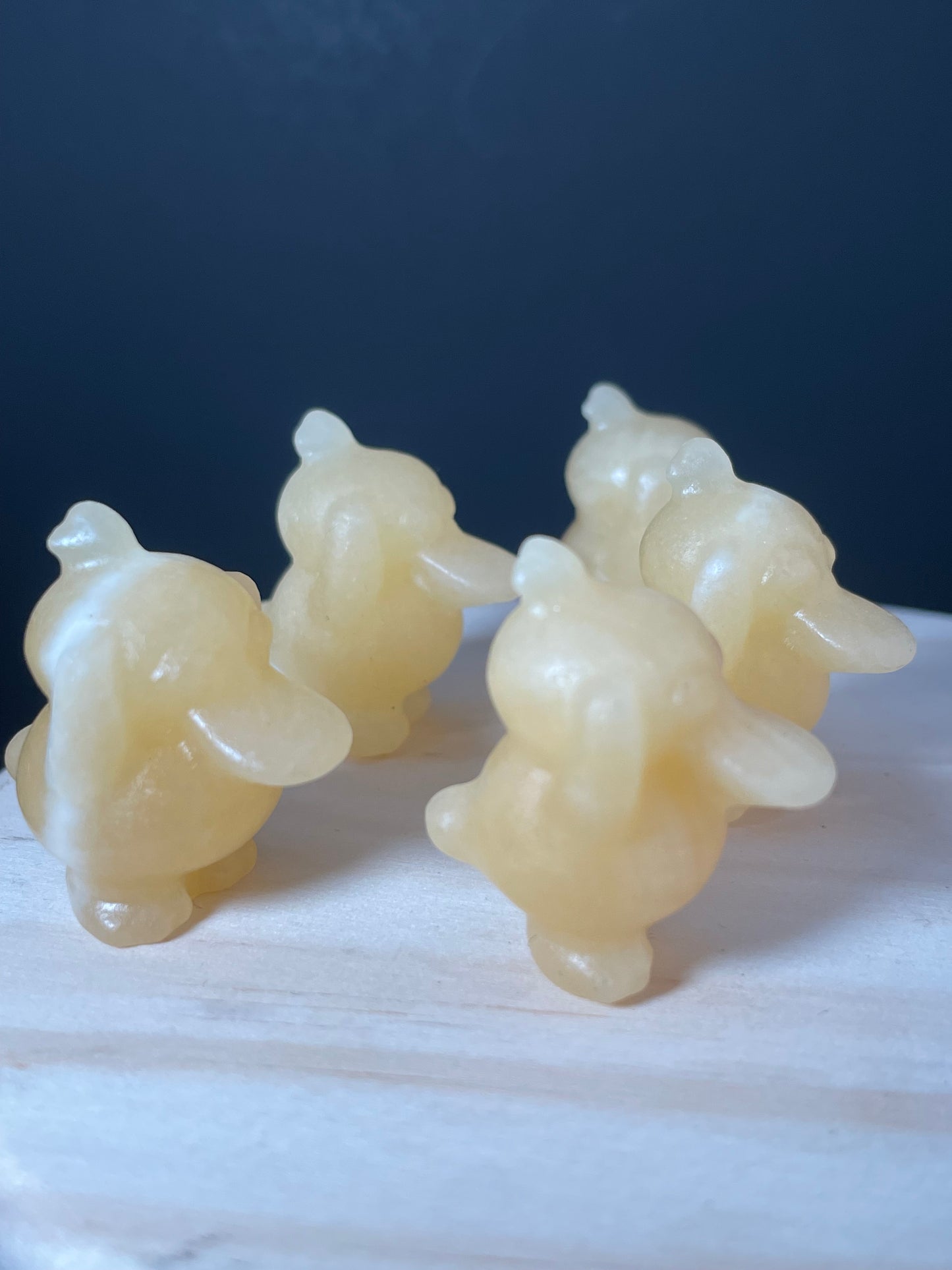 Yellow Calcite Crystal Dinosaurs