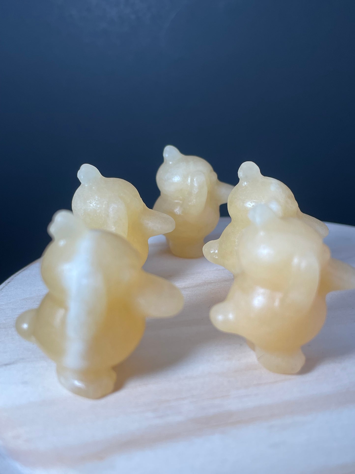 Yellow Calcite Crystal Dinosaurs