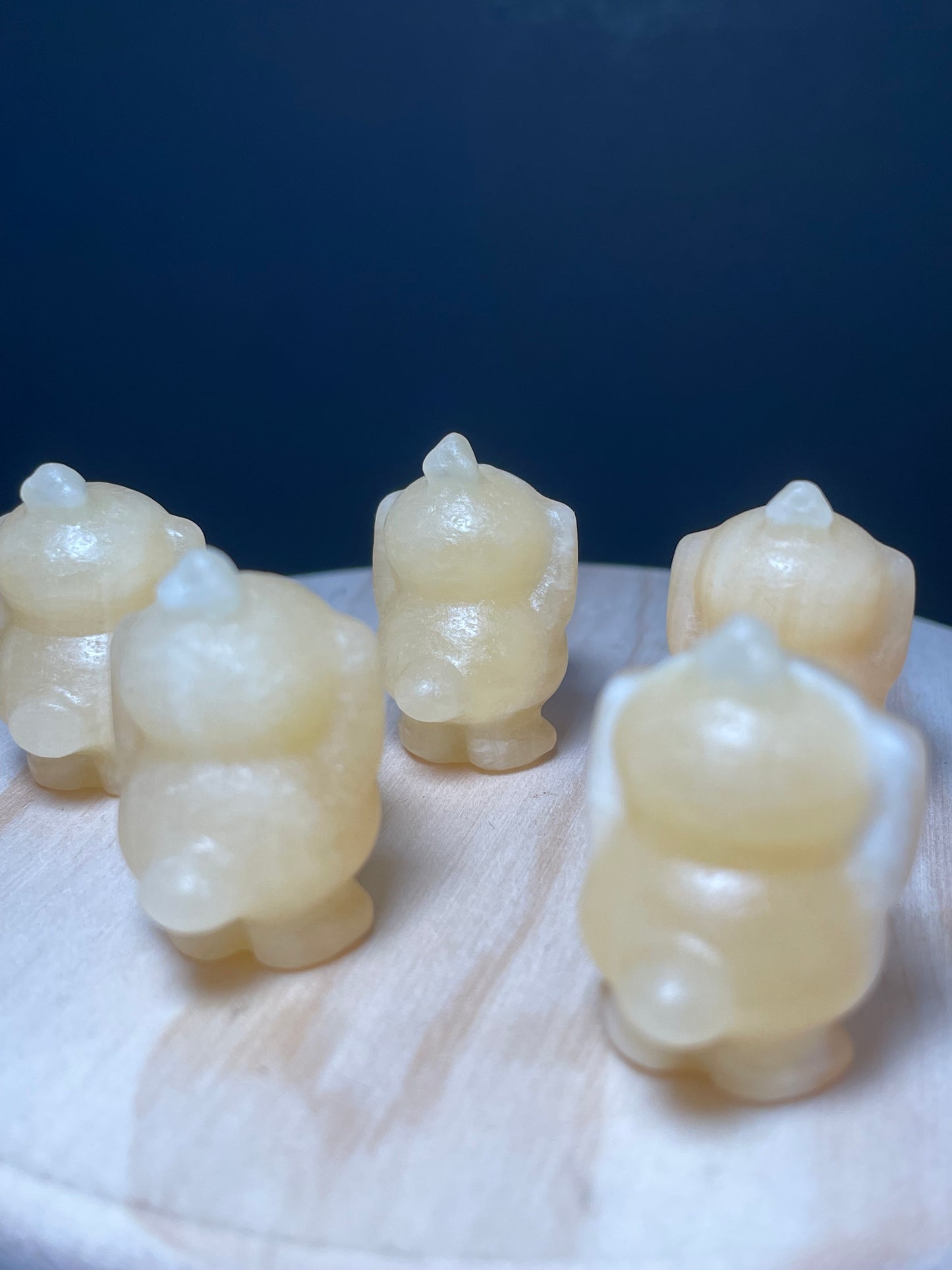 Yellow Calcite Crystal Dinosaurs