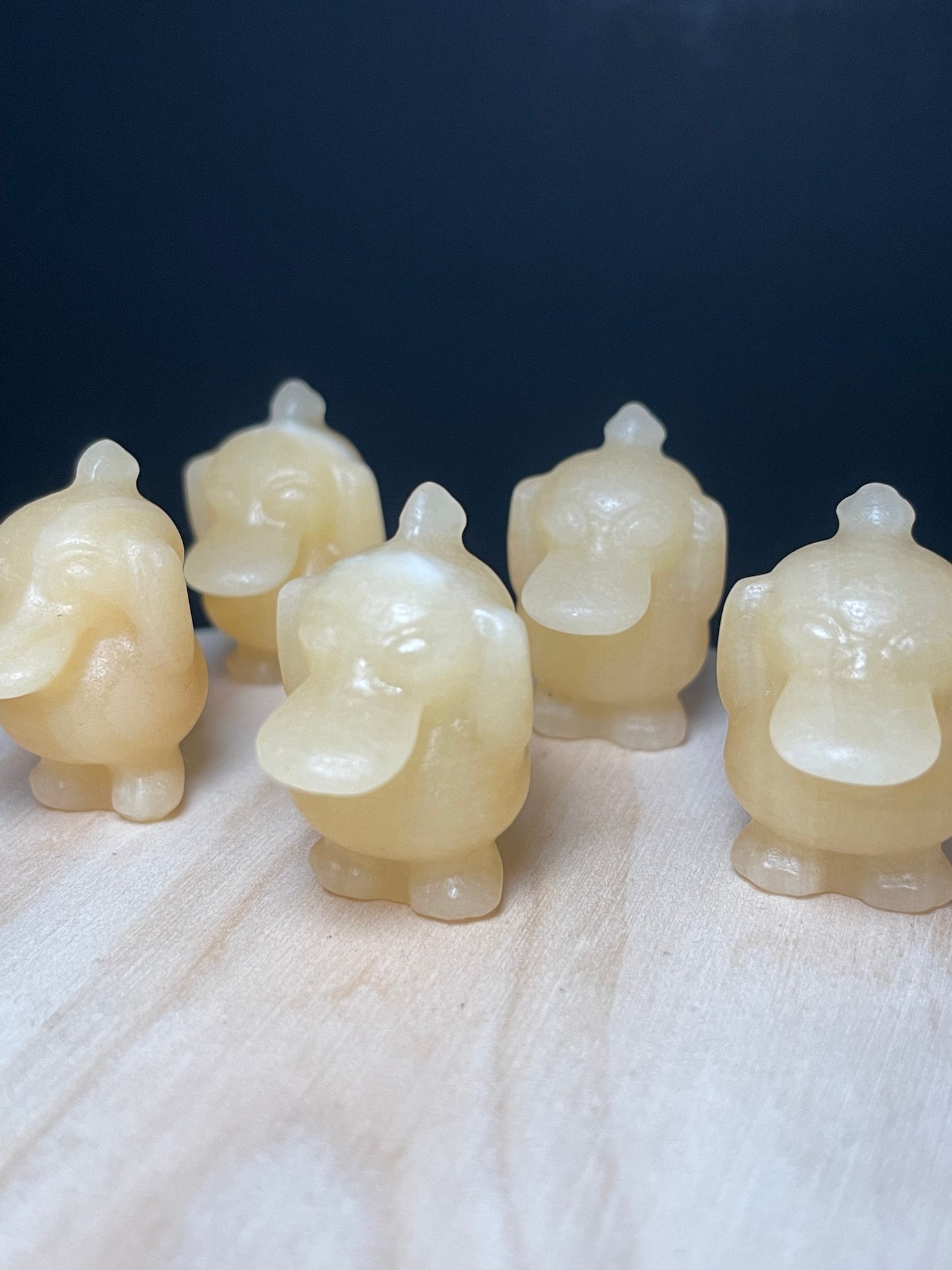 Yellow Calcite Crystal Dinosaurs