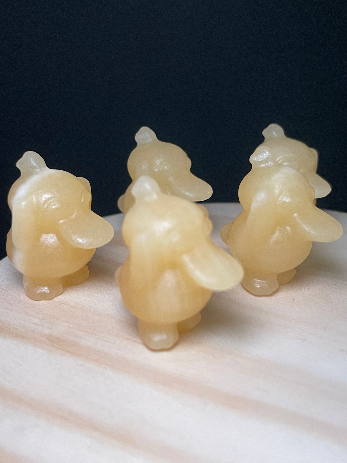Yellow Calcite Crystal Dinosaurs