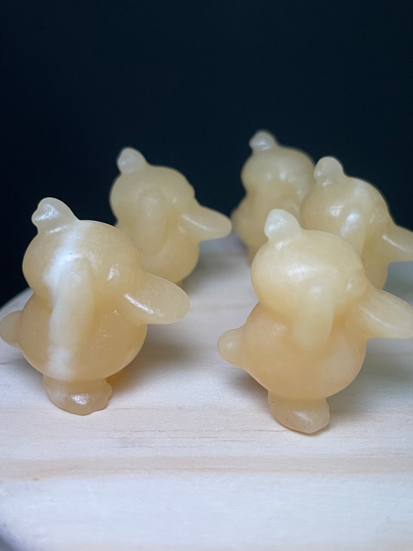 Yellow Calcite Crystal Dinosaurs