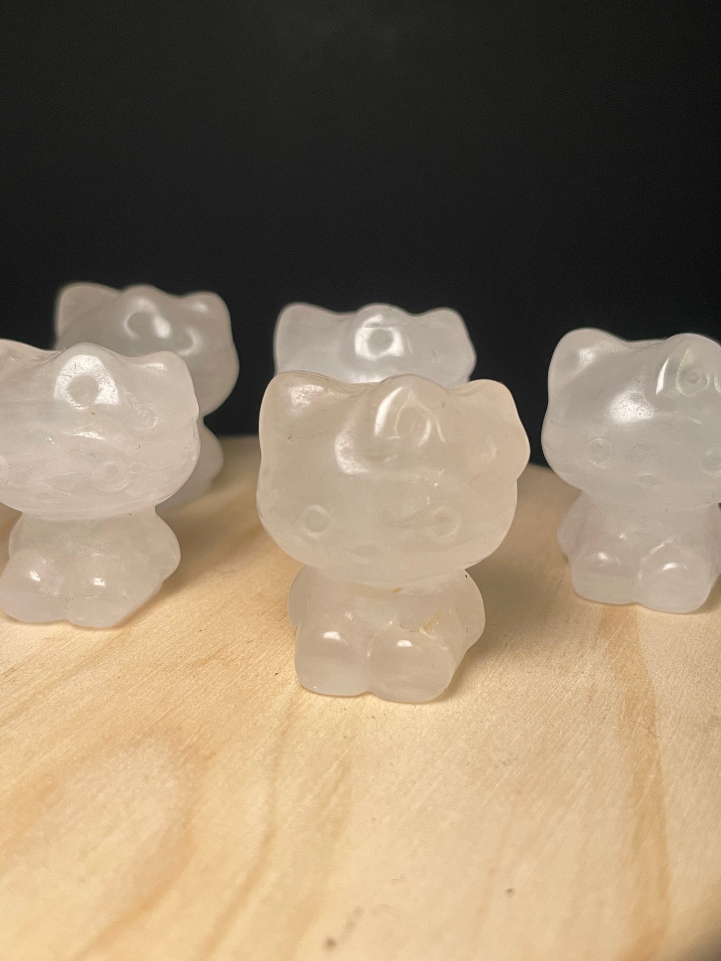 Clear Quartz Crystal Kitties