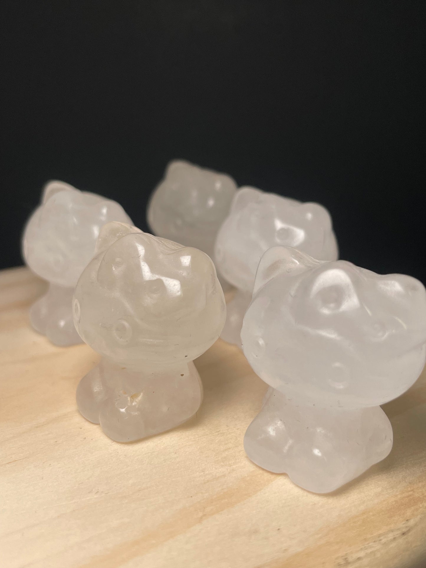 Clear Quartz Crystal Kitties