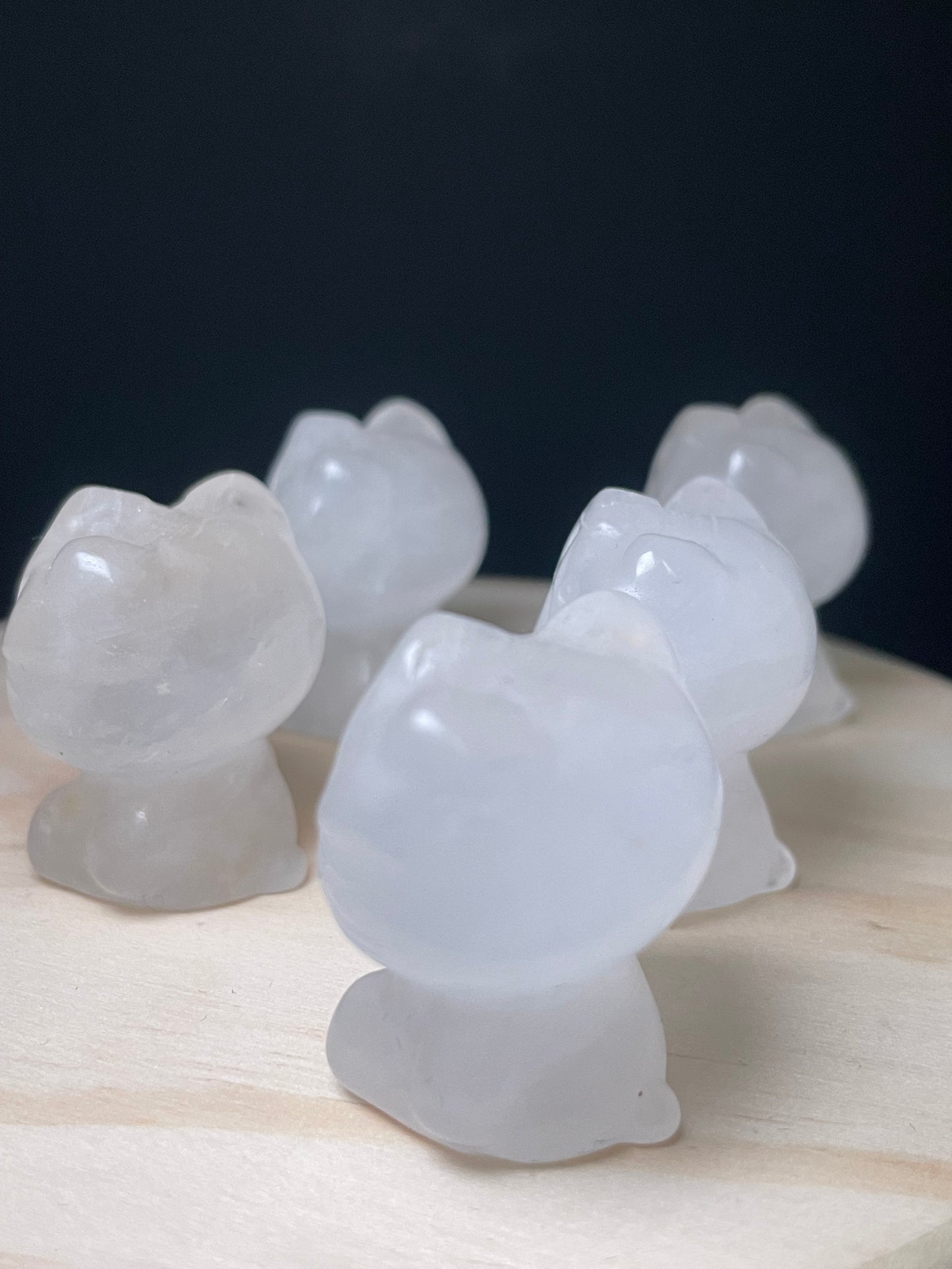Clear Quartz Crystal Kitties