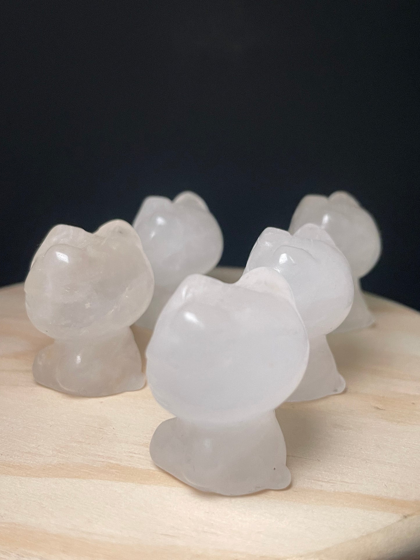 Clear Quartz Crystal Kitties