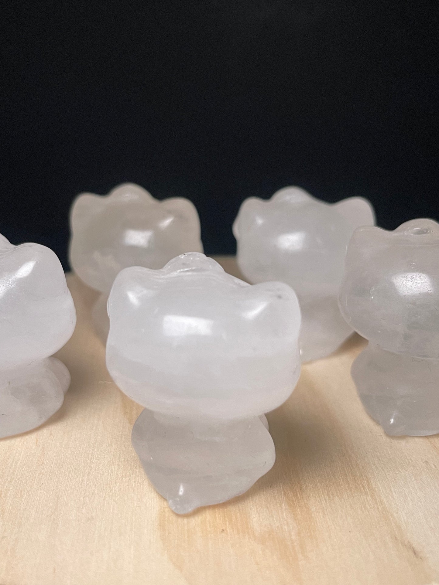 Clear Quartz Crystal Kitties