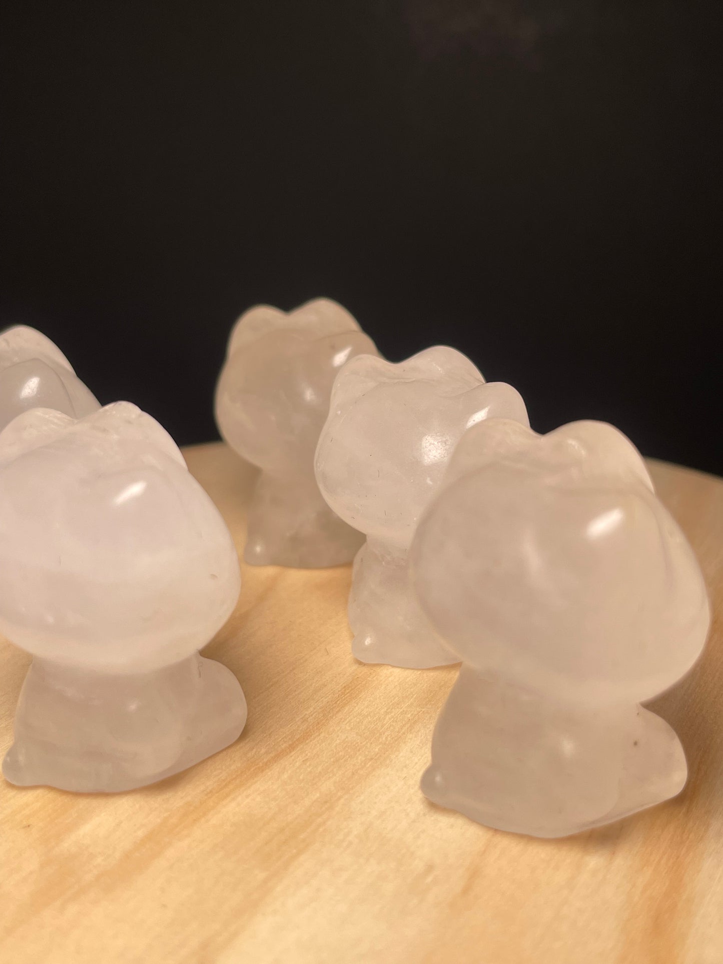 Clear Quartz Crystal Kitties