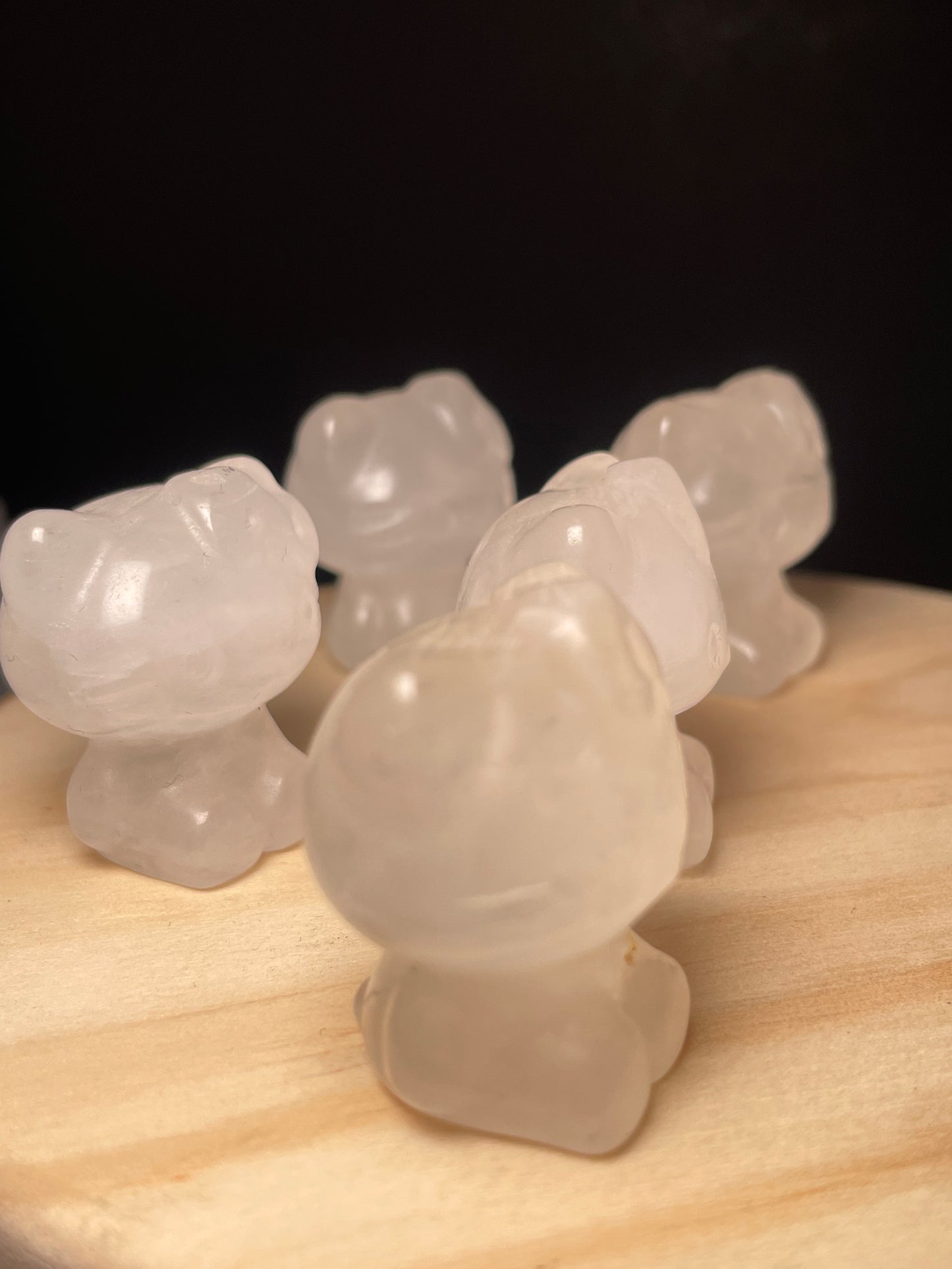 Clear Quartz Crystal Kitties