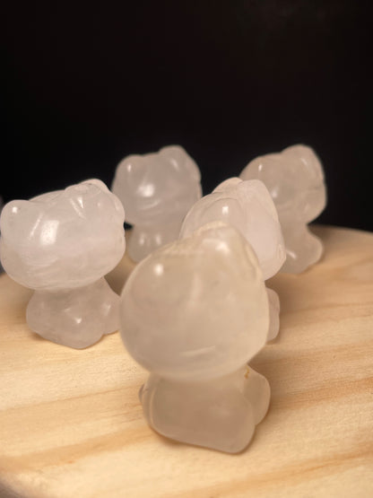 Clear Quartz Crystal Kitties
