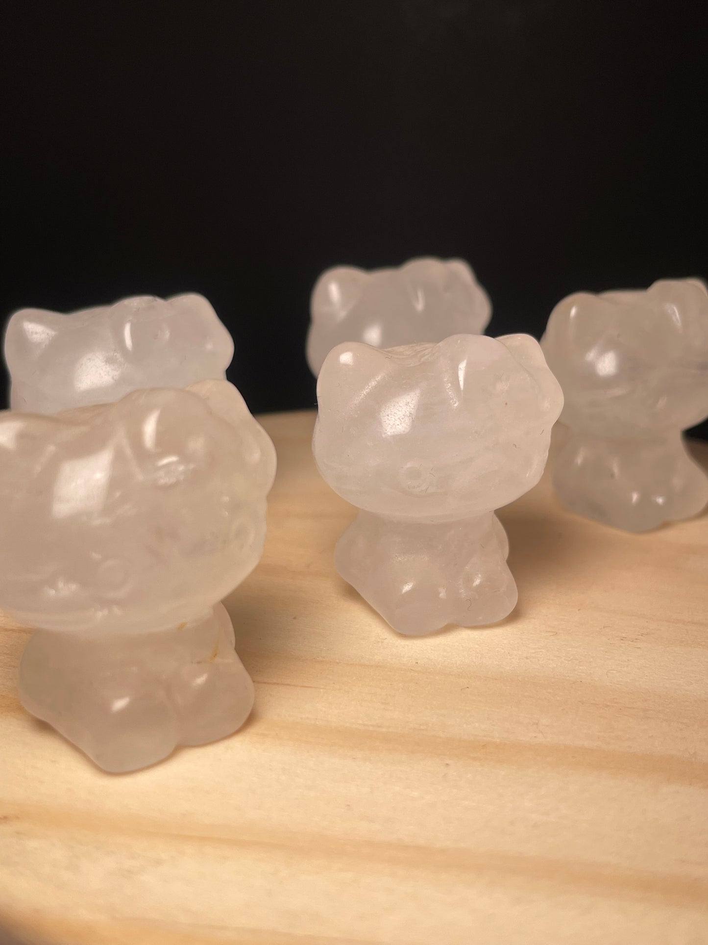 Clear Quartz Crystal Kitties