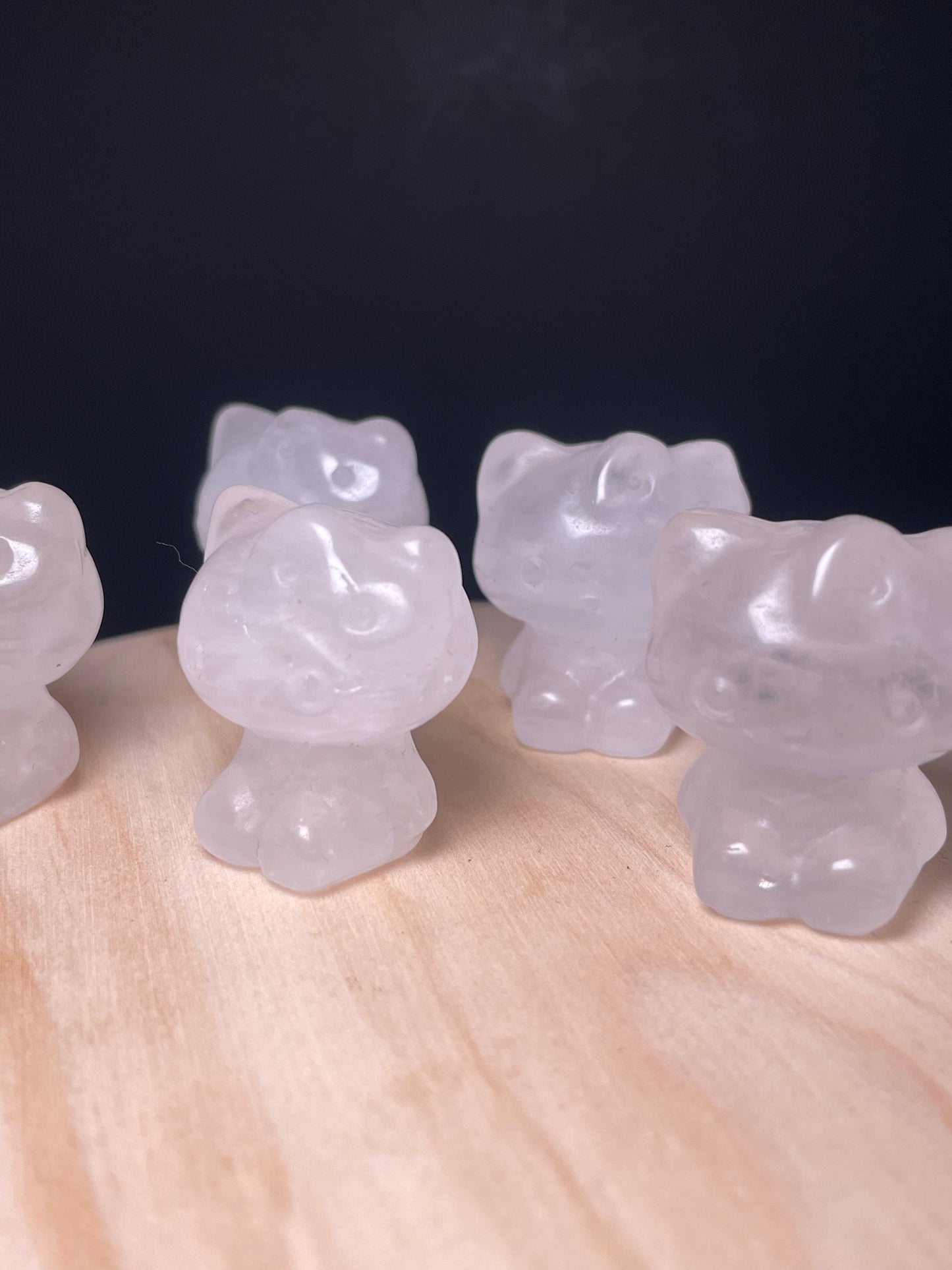 Clear Quartz Crystal Kitties