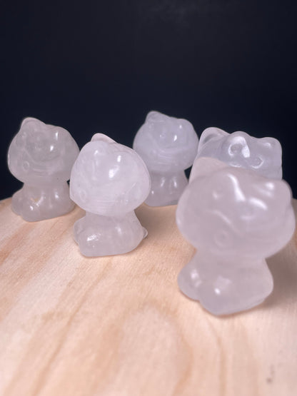 Clear Quartz Crystal Kitties