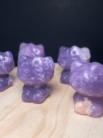 Lepidolite Crystal Kitties