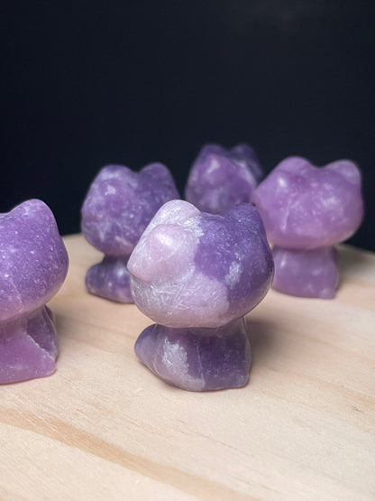 Lepidolite Crystal Kitties