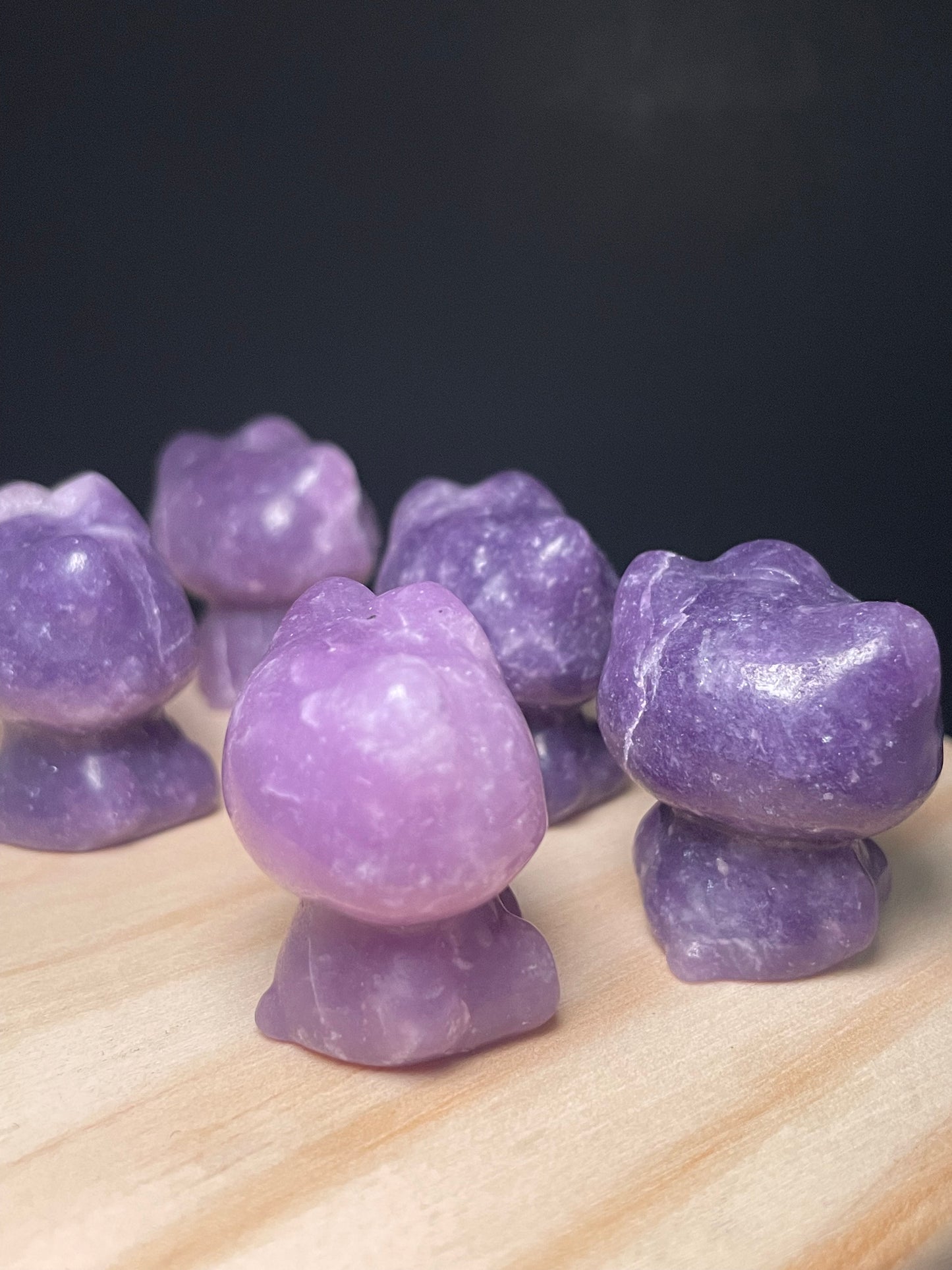 Lepidolite Crystal Kitties