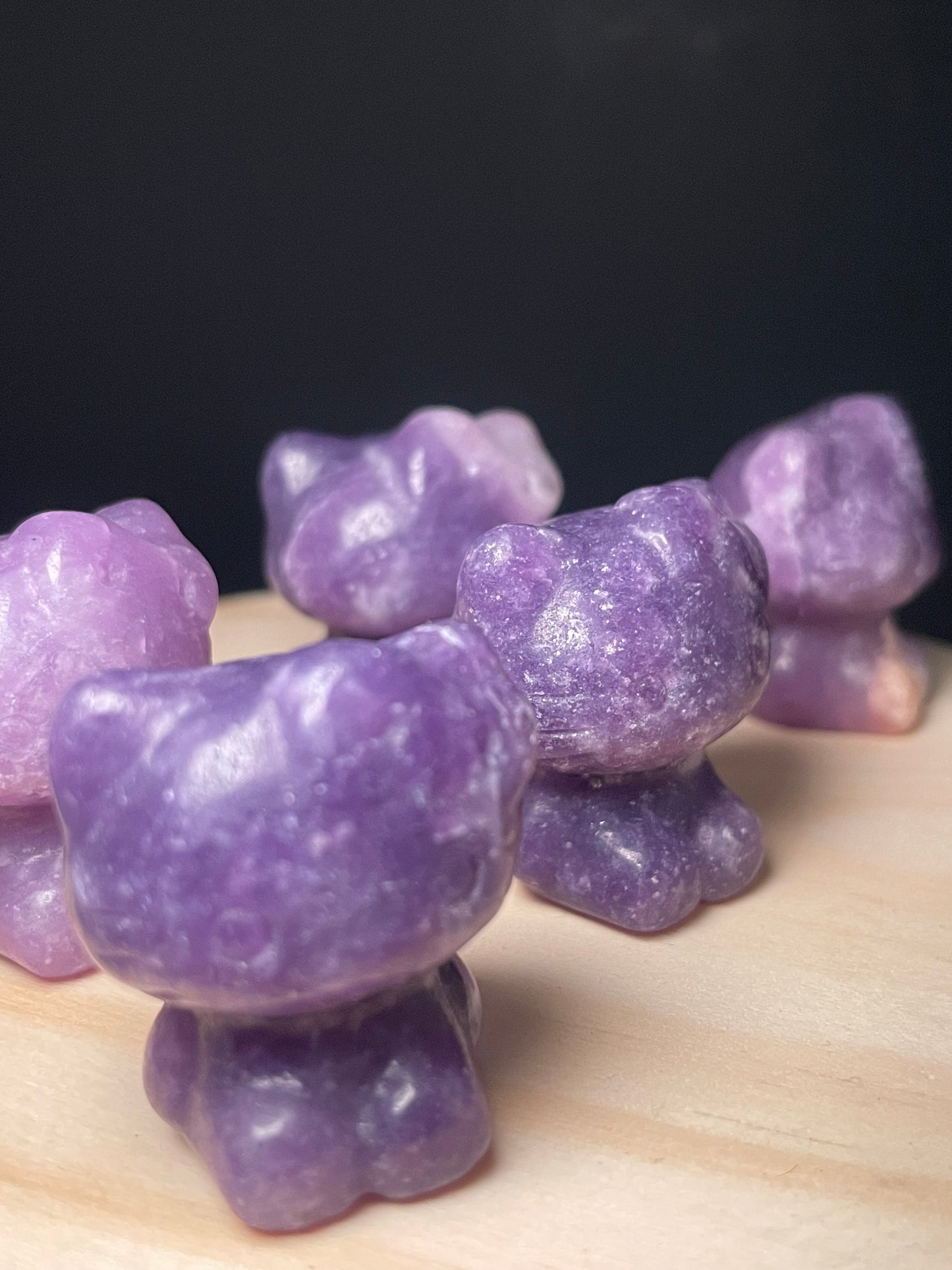 Lepidolite Crystal Kitties