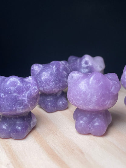 Lepidolite Crystal Kitties