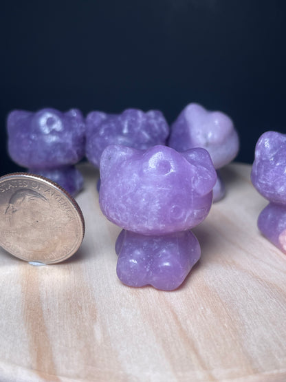 Lepidolite Crystal Kitties