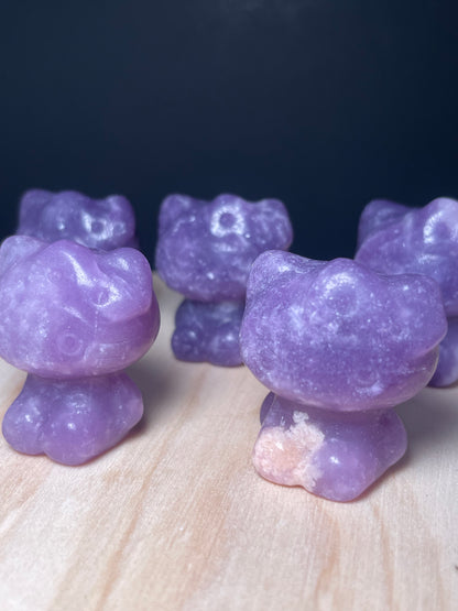 Lepidolite Crystal Kitties