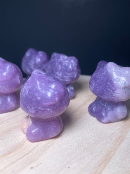 Lepidolite Crystal Kitties