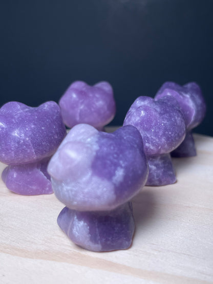Lepidolite Crystal Kitties