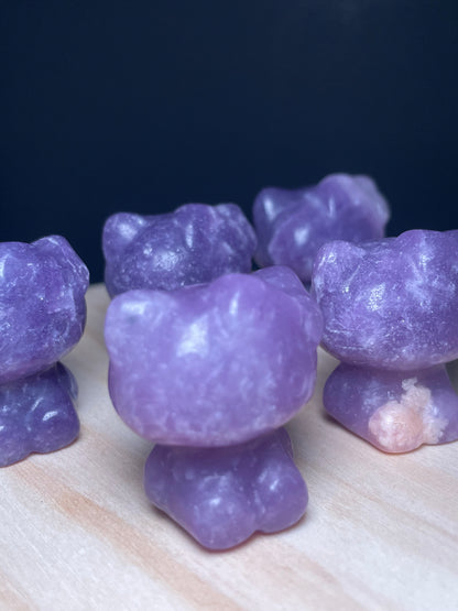 Lepidolite Crystal Kitties