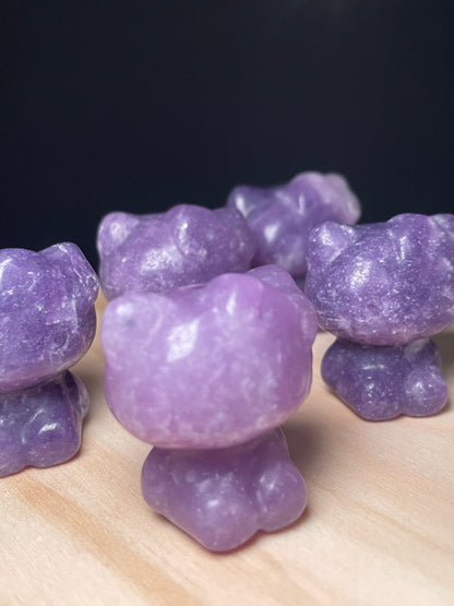 Lepidolite Crystal Kitties